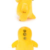 A yellow Kawaii Milk Dragon plush pillow shaped like a cute dinosaur stuffed animal.