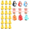 A set of colorful animal racing cars and climbing toys for children.