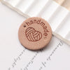 Round PU Leather Labels with Embossed Design for DIY Crafts