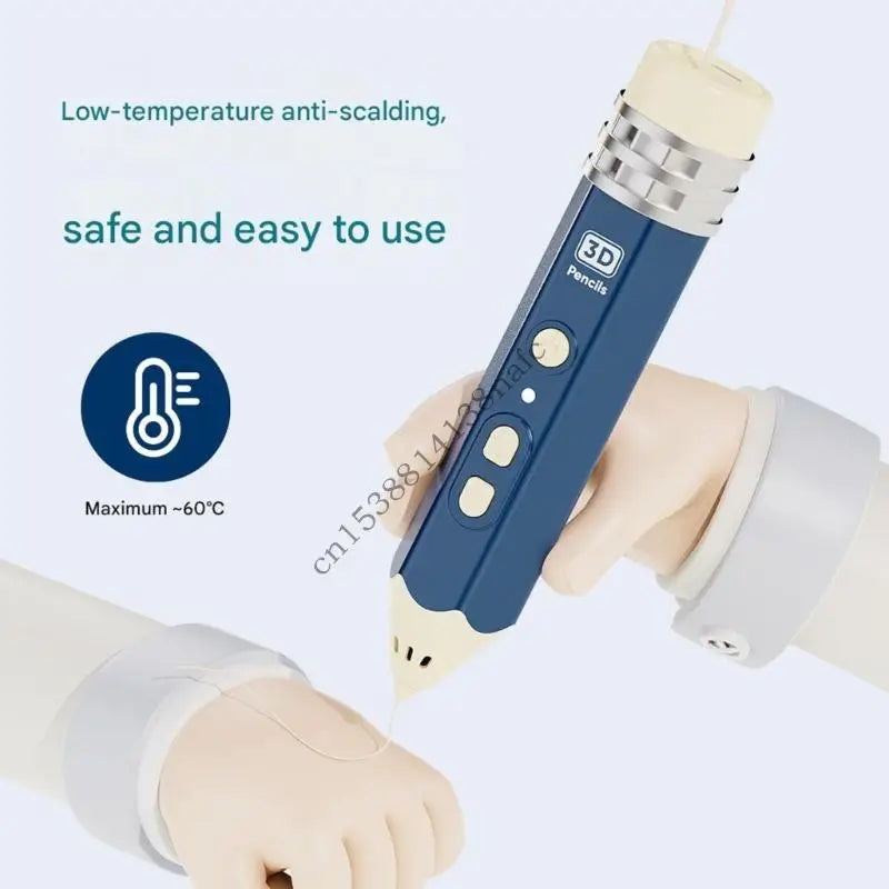 Kids Safe 3D Printing Pen With Temperature Control