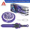 A standard pack of a Dream World Magic Dragon toy featuring a purple sword launcher and spinning top.