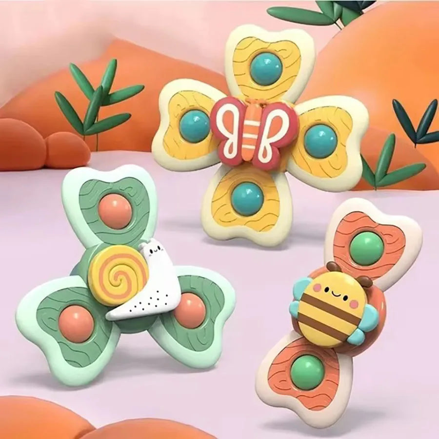 Insect-Themed Suction Cup Bath Toys for Toddlers