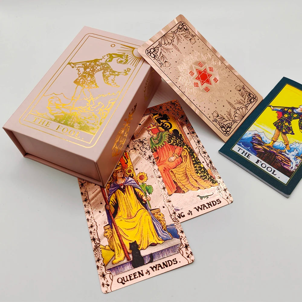 Gold Foil Rider Waite Tarot Deck