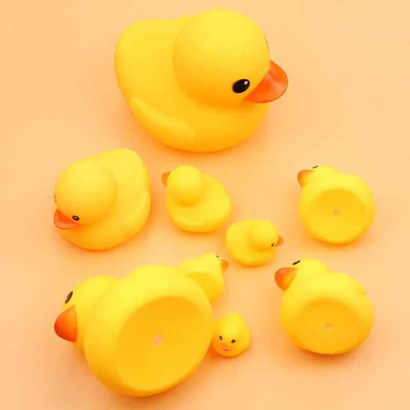 Classic Squeaky Rubber Duck Bath Toy for Babies