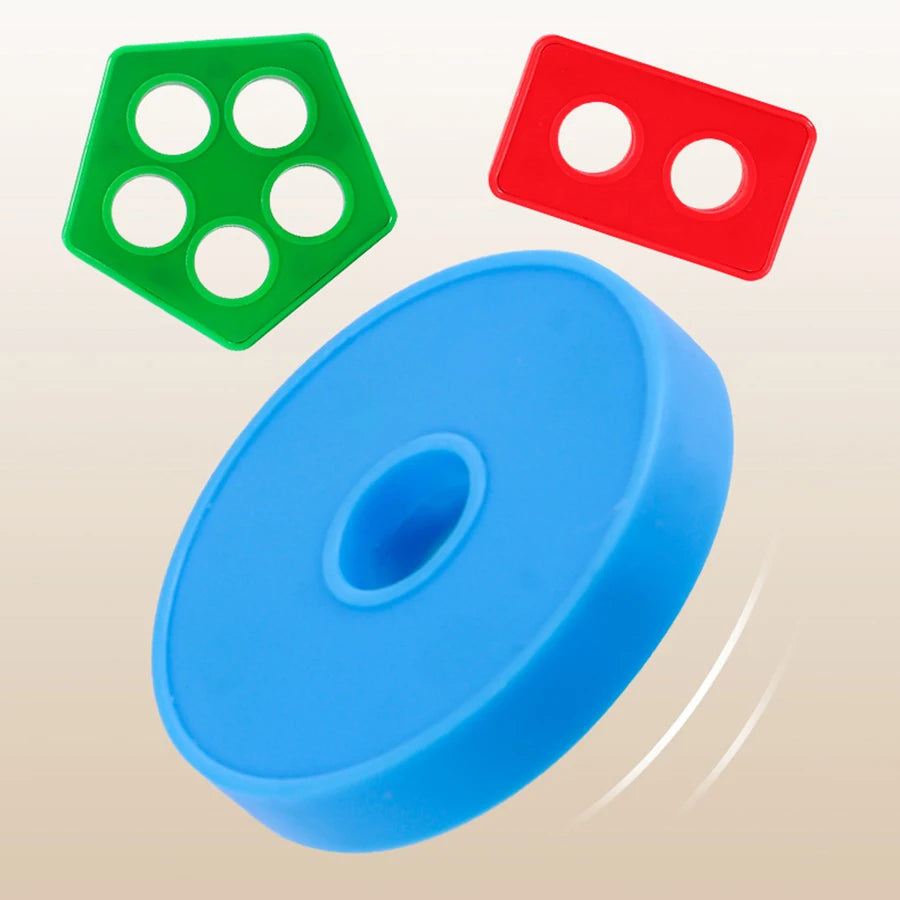 Geometric Shape Sorting Blocks Set for Toddlers