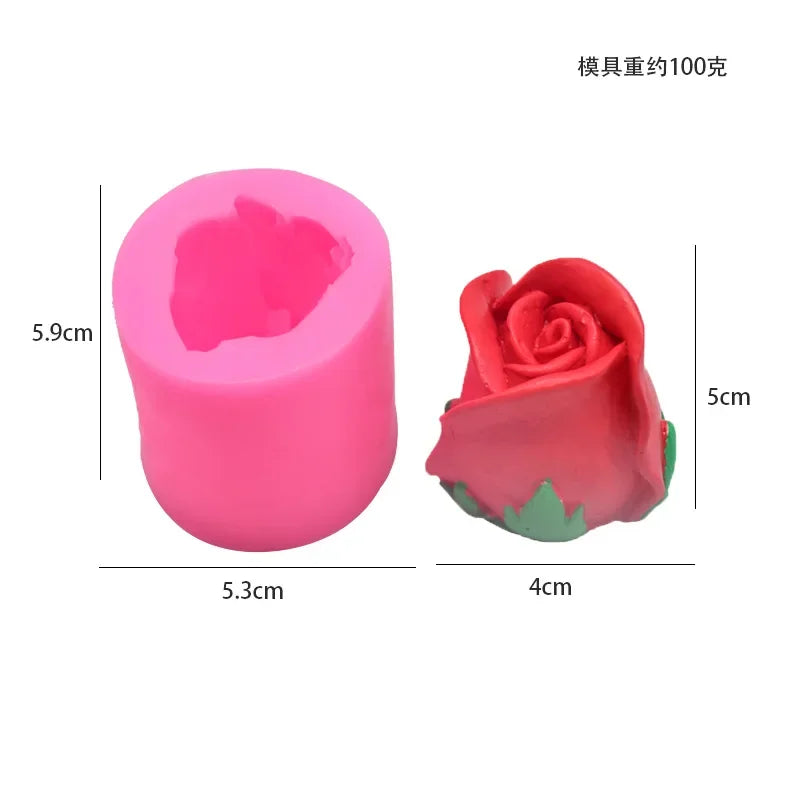 Rose & Peony Silicone Mold for Candle, Soap, and Resin Crafting