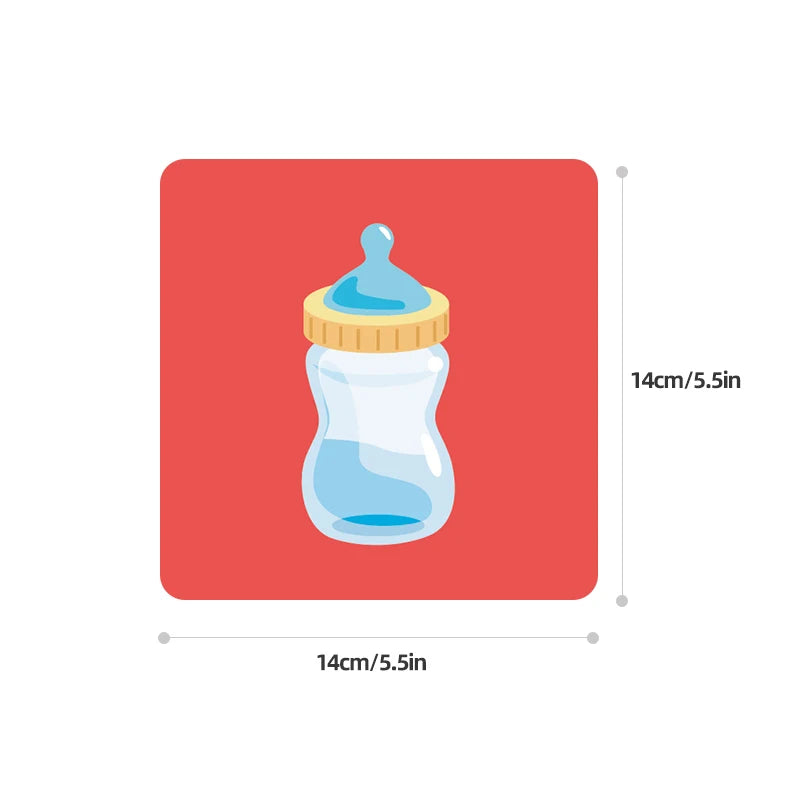 High-Contrast Baby Flash Cards for Visual Development