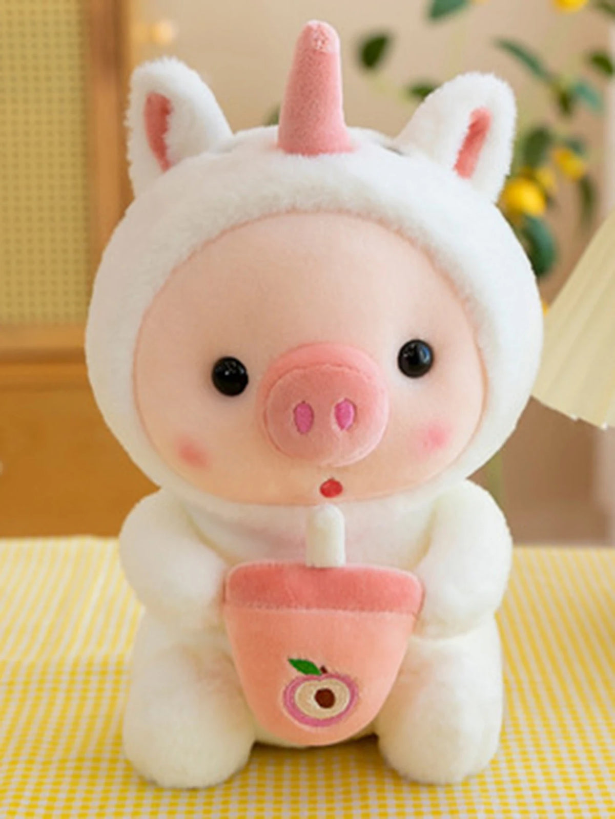 Cute Plush Pig Toy - Soft Pink Stuffed Animal