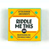 Riddle Me This: 50 Fun Dilemma Card Game for Family & Friends