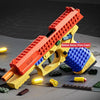 Realistic Building Block Toy Pistol with Shell-Ejecting Action
