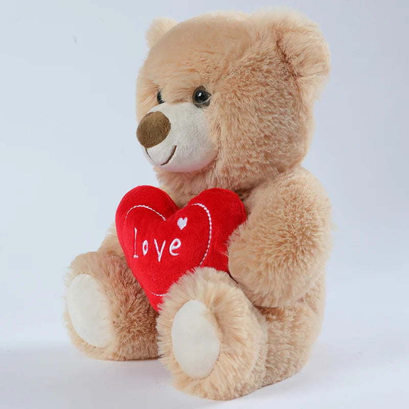 Heart-Shaped Teddy Bear Plush with Fairy Wings – 25cm
