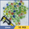 Colorful Glass Marbles Set of 10 for Games, Crafts, and Decor