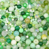 Mixed Glass Beads in Assorted Sizes for Jewelry Making