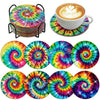 DIY Mandala Diamond Art Coaster Set with Holder