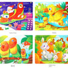 Wooden Animal Jigsaw Puzzles for Toddlers (Set of 12)