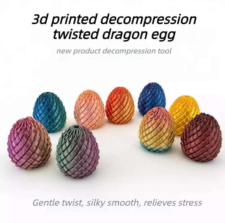 Twisted Dragon Egg Fidget Spiral Ornament