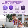 Magnetic Fidget Balls – Silicone Stress Relief Sensory Toys with 4 Textures