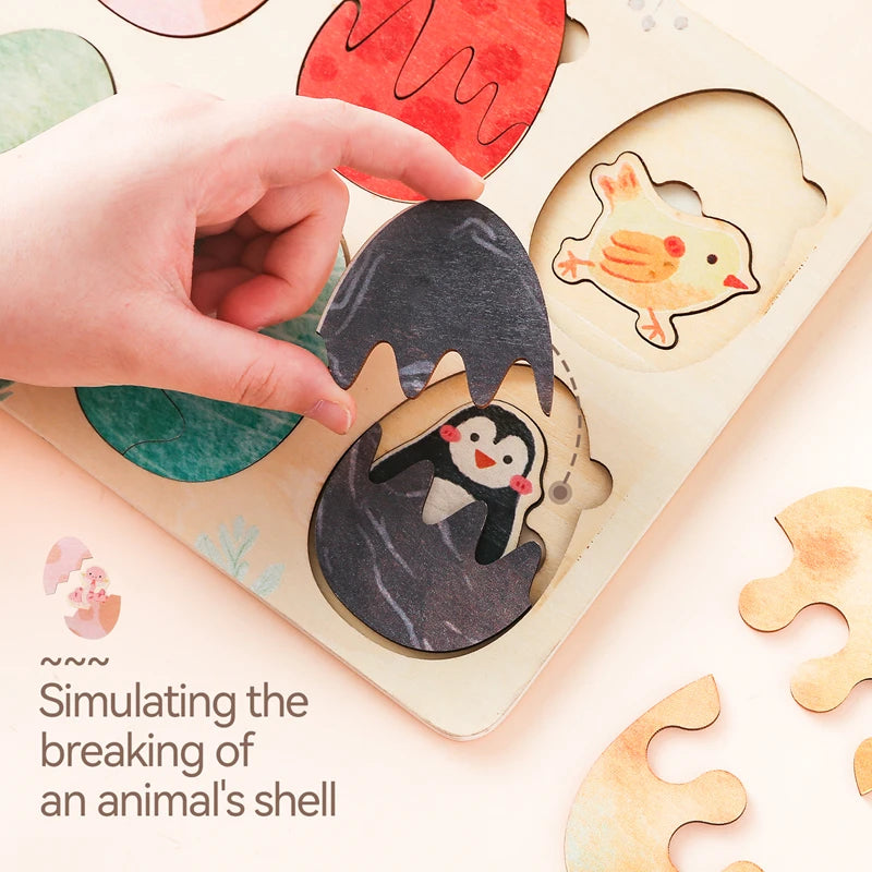 Wooden Vehicle Puzzle Board for Toddlers – Montessori Learning Toy