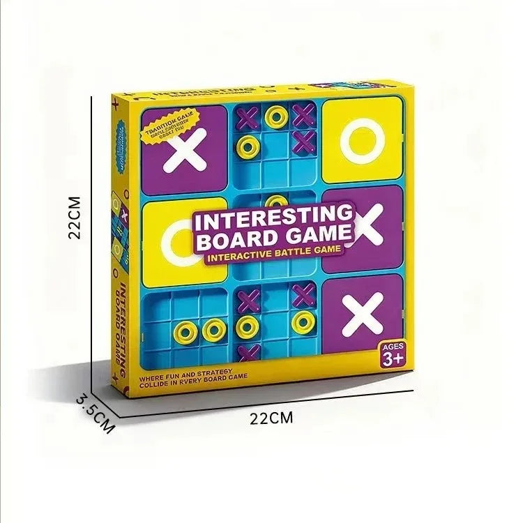 Tic-Tac-Toe Board Game for Kids - Logic & Strategy Learning Toy