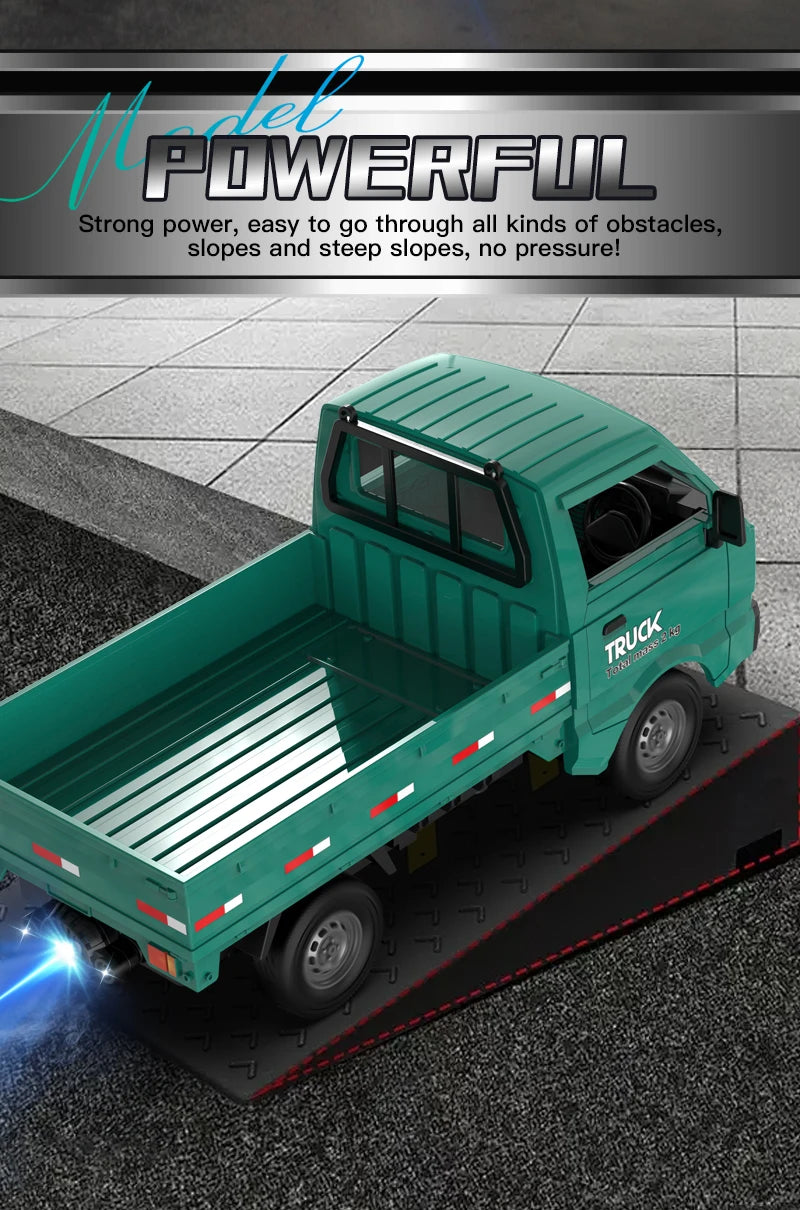 Remote Control Stunt Truck with LED Lights and Spray Effect