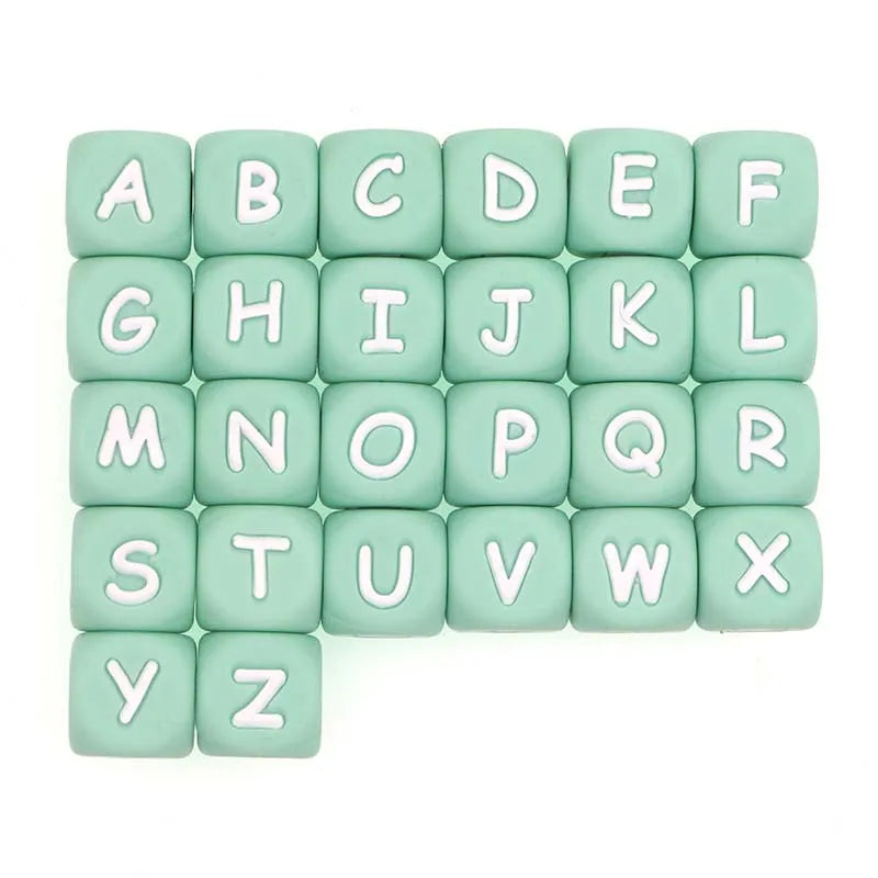 Silicone Letter Beads for DIY Bracelets and Jewelry Making
