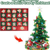 A Christmas advent calendar set featuring 24 numbered blocks and surprise mini figures to build a festive tree.