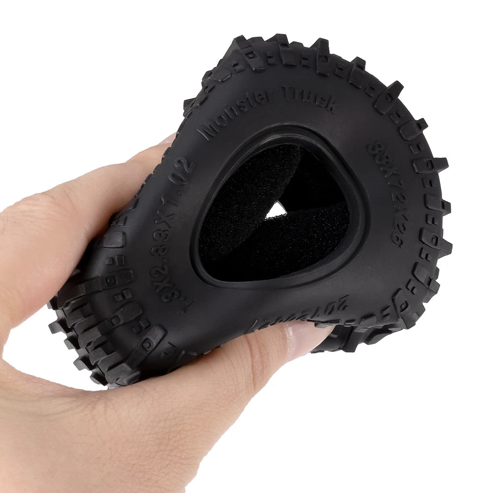 1.3" Mud Terrain Tires for RC Crawler (4-Pack)