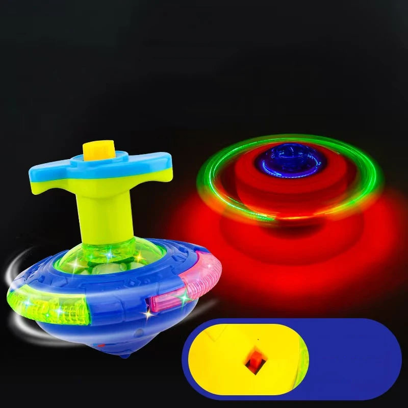 Light-Up Spinning Tops with Flashing Effects