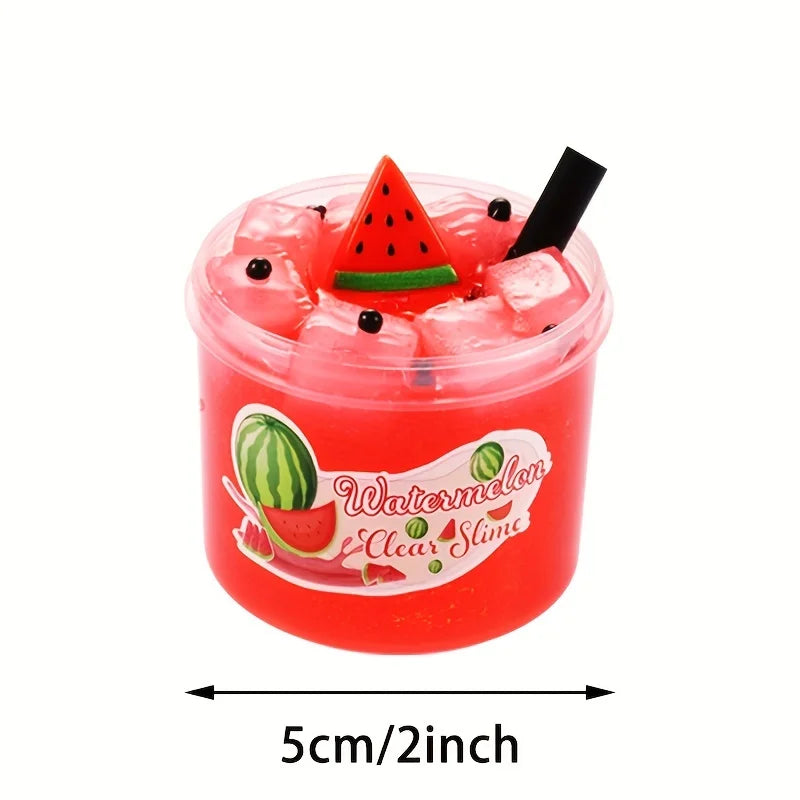 Watermelon Scented Jelly Cube Slime with Charms