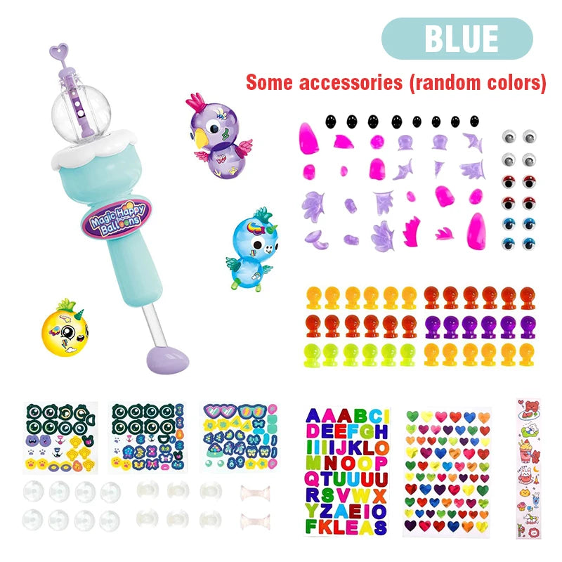 DIY Inflatable Balloon Craft Kit with Pump and Stickers