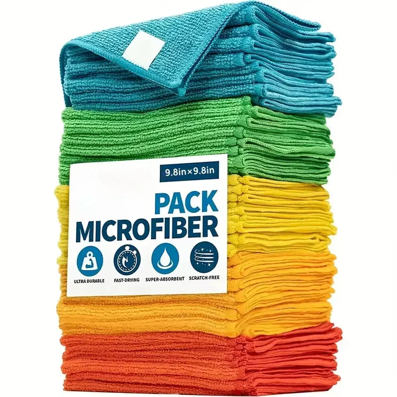 Ultra-Absorbent Microfiber Cleaning Cloths (Multi-Pack)