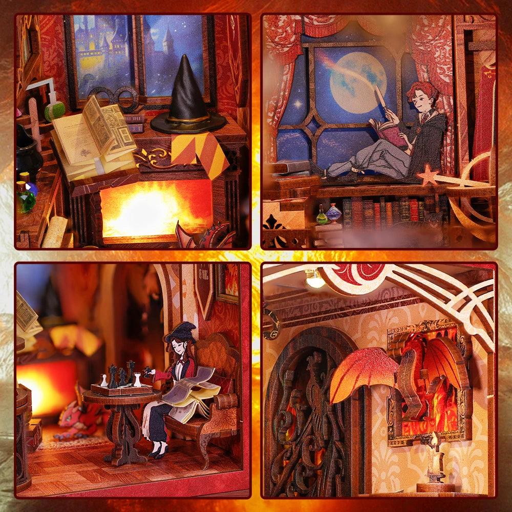Eternal Bookstore DIY Book Nook Kit with LED Lighting