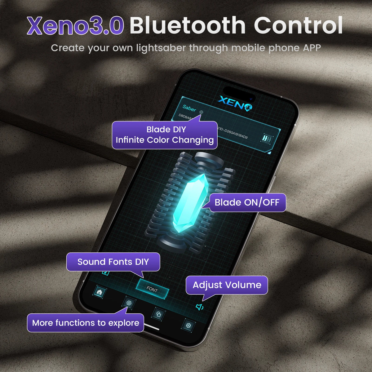 Dual-Blade Lightsaber with Infinity Color Modes and Motion-Activated Effects