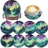 Ocean Series Diamond Art Coaster Kit with Stand – DIY Craft Set for Adults & Beginners