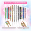 Crystal Rhinestone Ballpoint Pens (Set of 12, Assorted Colors)