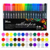 Double Line Glitter Marker Pens – Metallic Outline & Shimmer Set