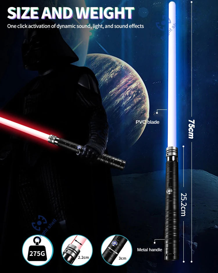 RGB Color-Changing Lightsaber with Sound Effects