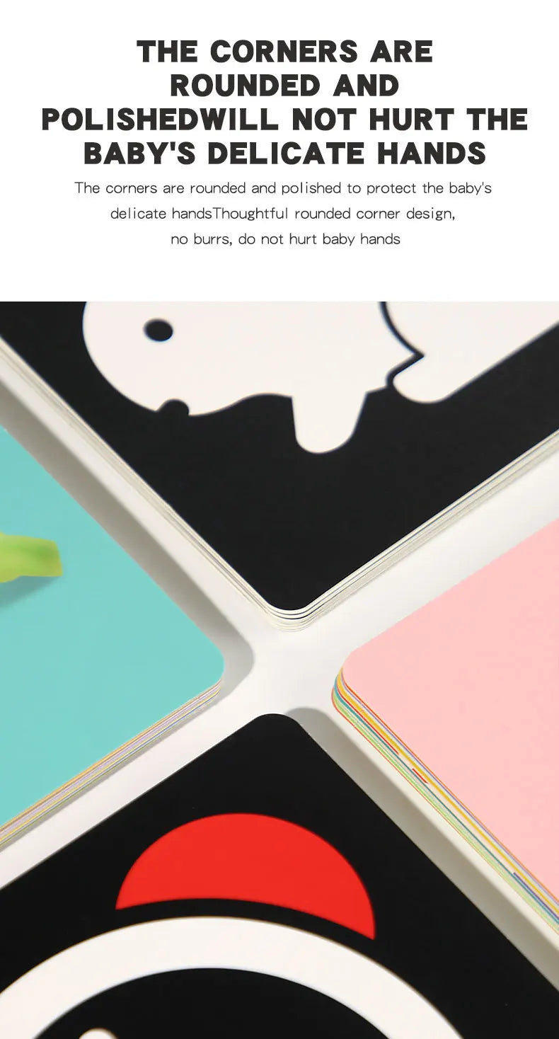 High-Contrast Baby Flash Cards for Visual Development
