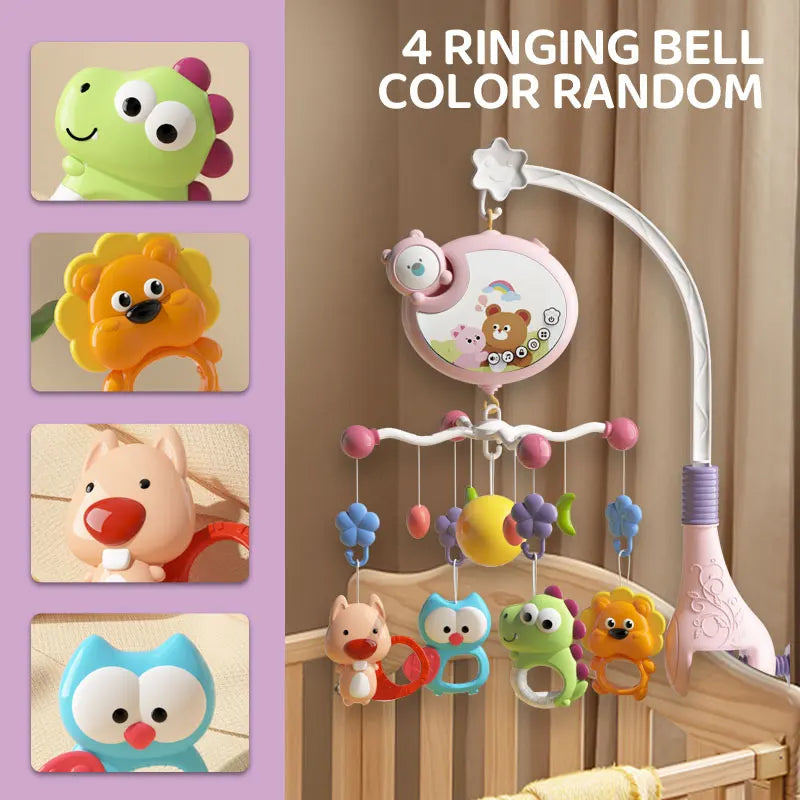 Baby Crib Mobile with Lullabies, Projector & Remote