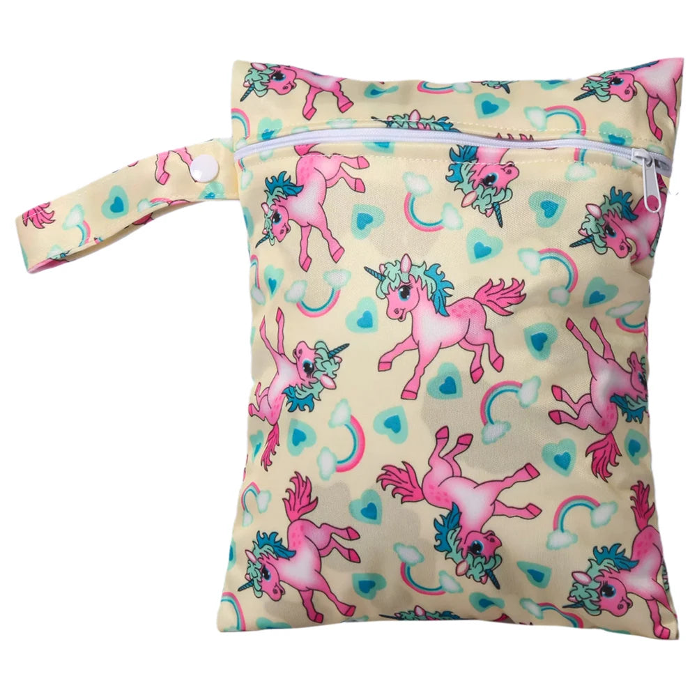 Waterproof Wet Bag with Zipper — Cute Storage for Diapers, Swimwear & More