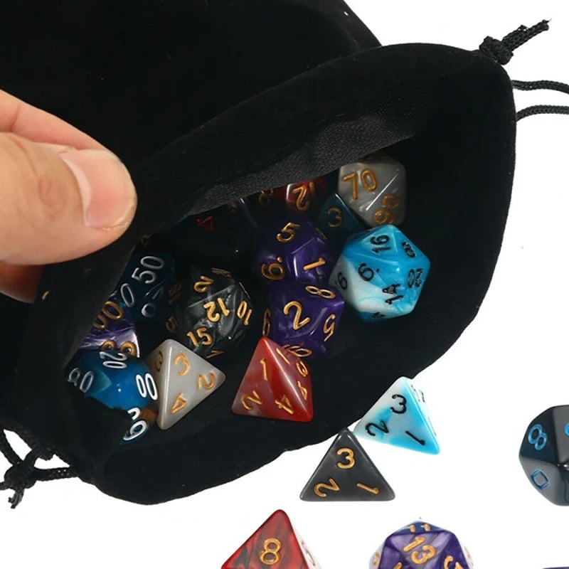 Multicolor Polyhedral Dice Set for RPG and Board Games