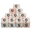 Opaque White Polyhedral Dice Set with Blood Effect for Tabletop RPGs