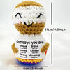Handmade Crochet Pocket Hug Doll with Positive Vibe