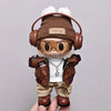 Retro Leather Jacket for 15/17cm Labubu Dolls