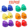 A collection of 12 colorful balance stepping stones for kids used in sensory and motor skills development.