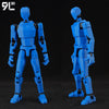 Anime-Style Articulated Dummy Figure with Display Stand