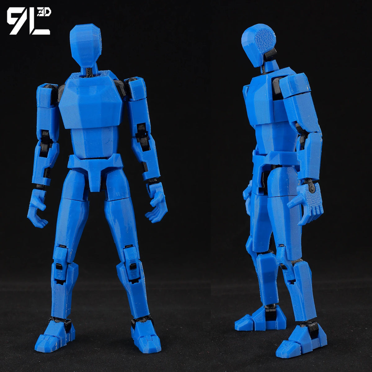Anime-Style Articulated Dummy Figure with Display Stand