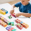 Wooden Word & Shape Blocks – 30-Piece Learning Stacking Toy for Toddlers