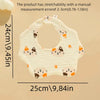 6-Layer Crinkle Muslin Baby Bib with 360° Rotating Neckline