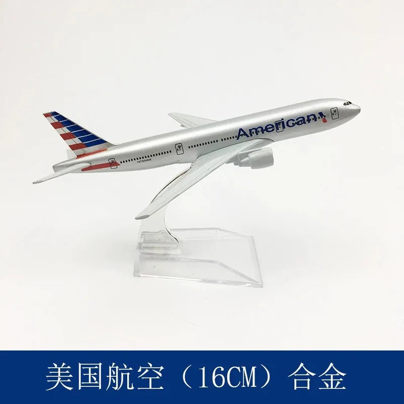 Diecast Metal Boeing Aircraft Model – 16 cm Collectible Display Piece